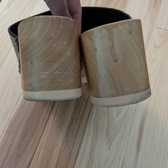 Aerosols Ari dark green patent leather clogs sz 9 - Picture 4 of 7